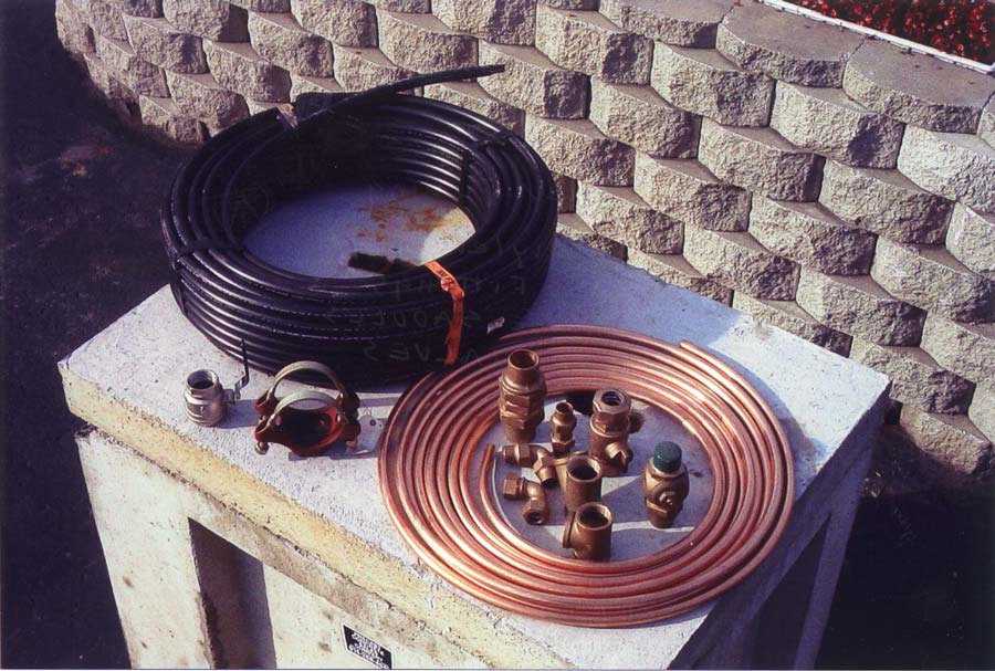 Copper Tubing|Polyethylene Pipe|Brass Fittings|Service|Saddles|Ball Valves
