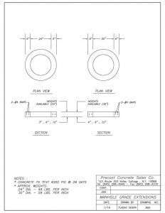 800 Manhole Grade Extensions